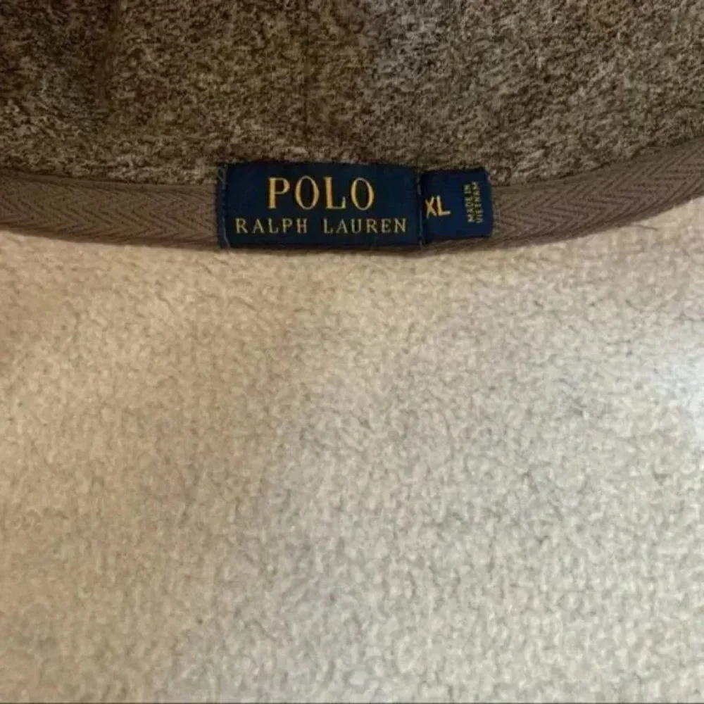 Polo Ralph Lauren Men’s Full Zip Grey Hooded Classic Fit Sweatshirt size XL